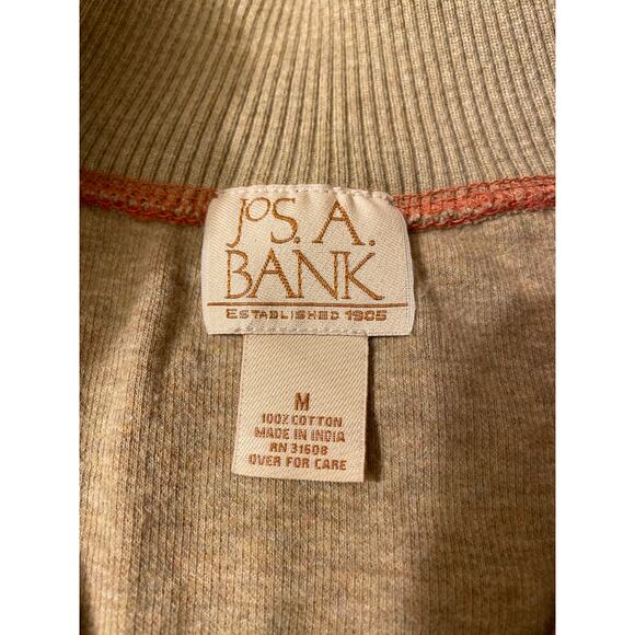 Jos A Bank Mens Size Medium Cotton 1/4 Zip Sweater Pullover Signature Collection - Picture 3 of 5